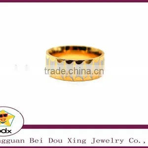 High Quality Couple Rings for Women Men Cubic Zirconia Wedding Ring18K Gold Plated Wedding Rings Stainless Steel Female Jewelry thumbnail-2