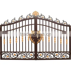 2015 High Quality Remote Control Cheap Wrought Iron Gates Garden Gate thumbnail-4