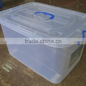 74L Plastic Storage Container Storage Box With Wheels thumbnail-1