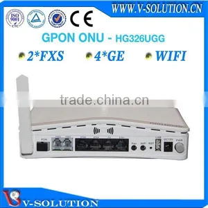 4GE+2FXS+WiFi+USB GPON ONT Wireless WiFi Router VoIP Home Gateway Similar With ZTE F660/Huawei HG8245 ONT thumbnail-1