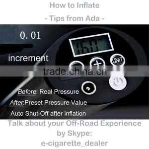 Portable Tire Inflator With Cigarette Lighter Car Charger thumbnail-1