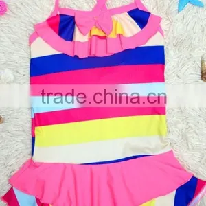 Stock 4 Colors (6-10 Years Old) Colorful One Size Girls Children Swimwear 2015 thumbnail-4