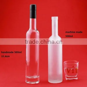 Clear and Enjoyable Alcohol Frosted 500ml Bottles Caplsales Bottles Wooden Cap Wine Bottles thumbnail-2
