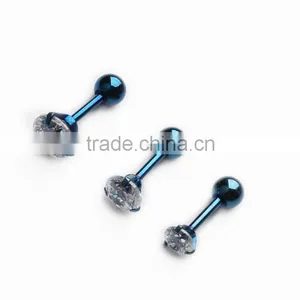 Piercing Jewelry 2016 Surgical Steel Ball Cartilage Custom Made Stud Earring thumbnail-2
