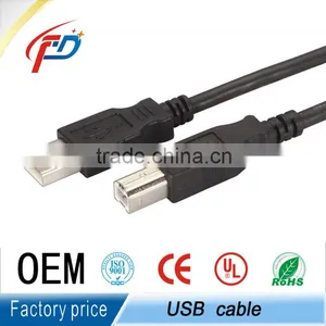 3m High Quality USB/USB2.0 Transparent Blue Print Cable AM to BM thumbnail-5