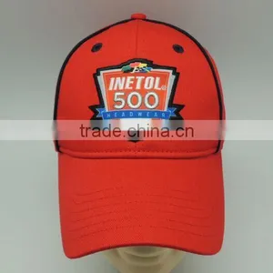 Wholesale Cheap Unisex Red Curved Embroidered 6-panel 100%cotton Custom Baseball Cap thumbnail-1