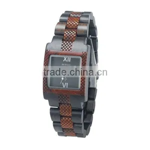 Mixed Color Wristwatch Wooden Water Resistant Wooden WristWatch Women Men Wristwatch Wooden thumbnail-4
