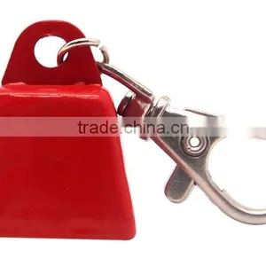 Small Cow Bell Keychain in Custom Color With Logo Printing for Promo as Gift thumbnail-3