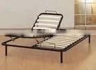 Foldable Adjustable Wooden Slat Bed Frame thumbnail-1