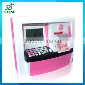 2015 New Product Plastic Lockable ATM Bank Pig Money Box thumbnail-4