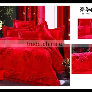 Viscose Cotton Jacquard Fabrics Bright Red thumbnail-6