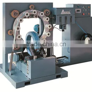 Electric Stretch Film Horizontal Wrapping Machine With Conveyor thumbnail-3