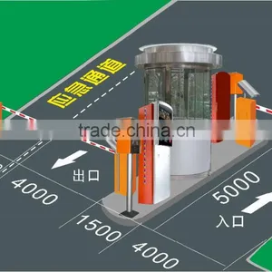 Yellow / White 80W Automatic Boom Barrier Gate For Parking / Traffic Access Control thumbnail-2
