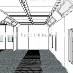 JF 2 in 1 Spray Booth Painting Line Big Air Volume 8 Meter for Car Repair Shop thumbnail-6