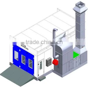 JF Good Spray Booth Middle Price High Effeciency Offer Clean Cabin Purified Air Health Body Painting Room for Sale thumbnail-2