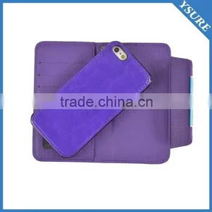 Purple 2 In 1 Magnetic Detached Leather Case For Wiko Rainbow thumbnail-1