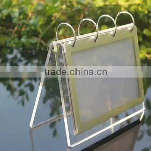 V Shape Handmade Custom Flip Acrylic Menu Display Stand Roll Menu Display Holder thumbnail-2
