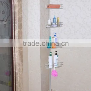 Adjustable Shower Caddy Organizer Bathtub Bathroom Corner Storage Shelf Unit 4-Shelves thumbnail-1