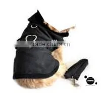 Best Selling Custom Logo Plush Black Suede Dog Coat Harness Clothes Pets Product12 thumbnail-1