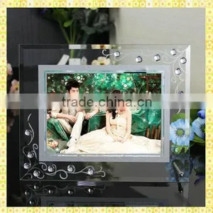 New Designed Crystal Bling Photo Frames For Desk Centerpieces thumbnail-1