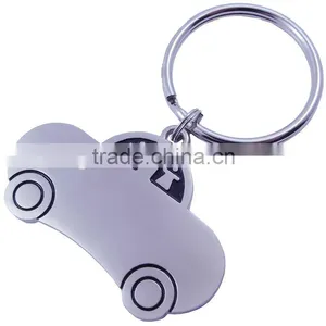 Classic Shape Car Metal Keyring thumbnail-1
