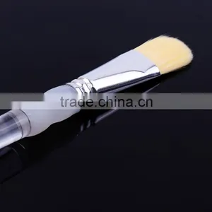 Wholesale Price Professional Acrylic Handle Natural Filbret Bristle Hair Oil Painting Brush Art Paint Brushes Set 5 Piece thumbnail-5