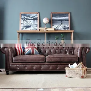 Buy Furniture Living Room Genuine Leather Sofa Set Luxury Online thumbnail-2