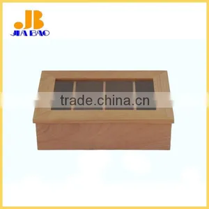 Wooden 4 Separate Green Tea Bag Storage Box thumbnail-1