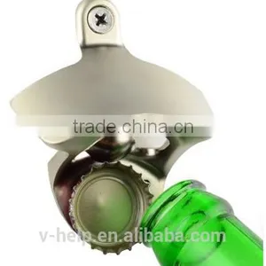 MAGNETIC BOTTLE CAP CATCHING WALL MOUNTED BOTTLE OPENER thumbnail-1