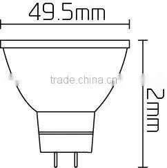Aluminum Cold Forging LED Dinmmable 3000K MR16 Spotlight Warm White 12 Volt Led Light thumbnail-4