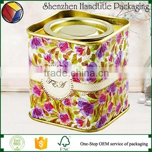 Lovely and Colorful Tin Tea Tin Hot Sale Christmas Gift thumbnail-1