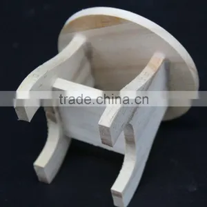 Wooden Chair,pine Wooden Small Chair,round Small Chair thumbnail-5