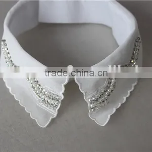 Tulle Detachable Collar With Rehinestone, Lady Collar With White Pearl, Fashion Lady Collar 2016 thumbnail-3