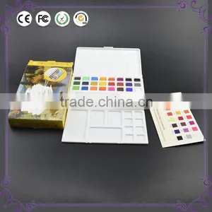 Art Supplies 12/24/30 Colors Solid Watercolor Paints Set For Artist School Student Drawing Painting Stationery thumbnail-1