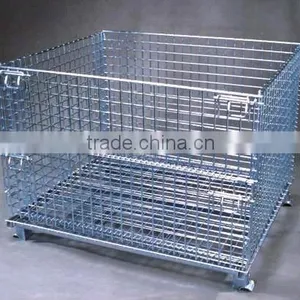 Warehouse Folding Wire Container,storage Cage thumbnail-3