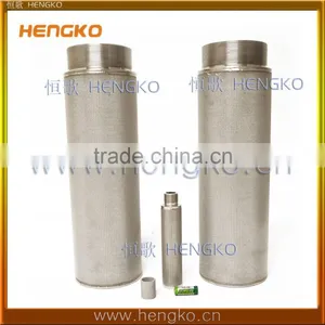 2 5 20 45 70 80 90 150 Microns Sintered SS 304 316L Stainless Steel Chemical Air Mesh Filter Tube thumbnail-1