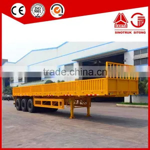Factory Direct 3 Axle Side Panel Cargo Trailer , 40T Side Wall Semi Trailer , 3 Axles 40T Side Wall Semi Trailer thumbnail-4