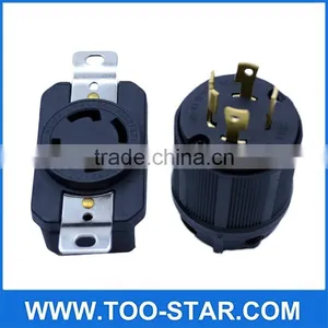 GENERATOR RV AC PLUG & SOCKET L14-30 30 AMP 120V 220V MALE & FEMALE RECEPTACLE thumbnail-1