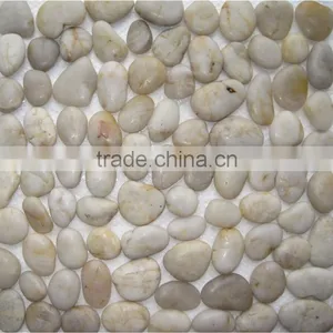 Natural Black River Pebbles Stone Mosaic Paver thumbnail-2