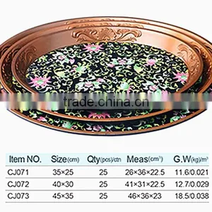 Serving Tray Sets, Round/Square Melamine Tray for European Market thumbnail-2