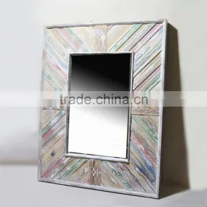 TOP SELLING~ 2016 New Style Antique Wooden Line Colorful Mirror Frame thumbnail-2