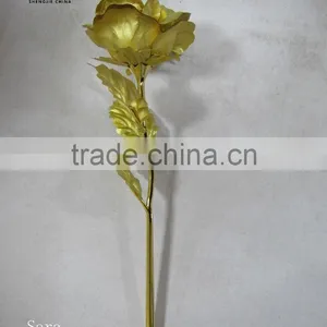 Decorative Artificial Golden Mental Flower thumbnail-1