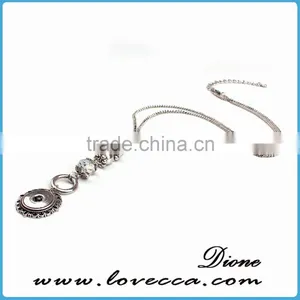 2016 Fashion New Charm Necklace Snap Button Pendant Necklace Changable Snap Button Necklace thumbnail-3