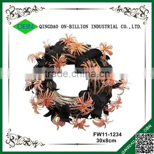 Colored Cheap Handmade Decorative Wicker Wreath thumbnail-1