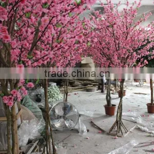8ft Pink Silk Flower Tree Fake Blossom in Wholesale Price for Indoor Decoration thumbnail-4