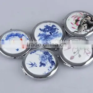 The Ceramic Surface Round Flip Mirror thumbnail-3