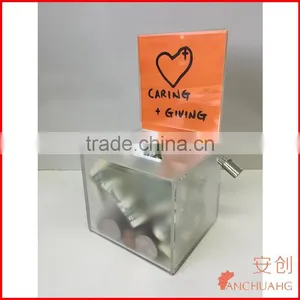 Transparent Acrylic Small Ballot Box Donation Box thumbnail-3
