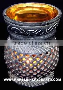 Colored Soapstone Aroma Oil Burner thumbnail-1