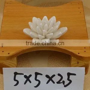 Hand Painted Ceramic Flower Figurine for Valentine's Day & Wedding thumbnail-1