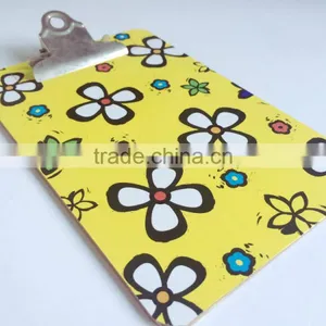Single Side Printed Pasting Butterfly Office Clipboard With Flower Picture Printed thumbnail-1